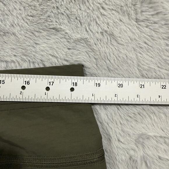 North Face Convertible Pants Mens 36 Green Zip Off Nylon Hiking Outdoor Belted - Picture 12 of 15
